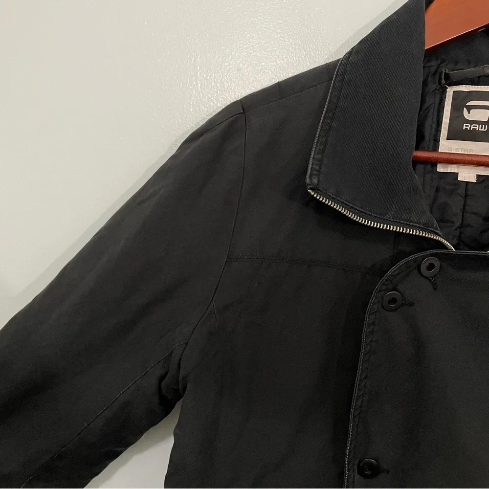 G-Star Raw Denim Black Insulated Coat Size L